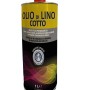 Olio per legno t.b.t. in latta gialla con tappo rosso.