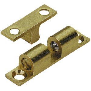 Fermasfera, 60 mm, ottone opaco, con contropiastra per avvitare.