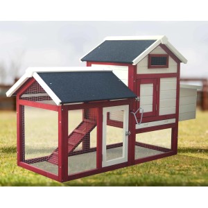 Pollaio bicolore 152x62 cm