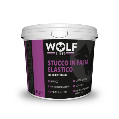 Stucco elastico per interno ed esterno per crepe fino a 1 cm 0,9 kg