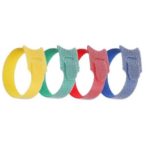 Fascette a strappo L 20xH1,5xØ7 cm 5 pz colori assortiti