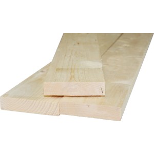 Listelli in legno grezzo, colore legno chiaro, per finiture interne e progetti fai-da-te.