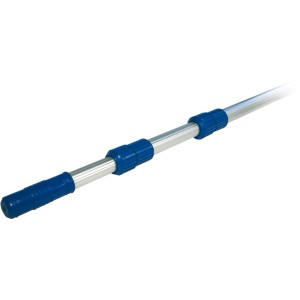 t.b.t. Asta telescopica per accessori piscina, blu/argento.