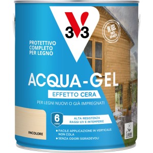 Smalto ad acqua gel protettivo per legno V33 incolore 2,5 l