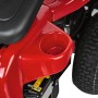 Dettaglio: Tosaerba rider Troy-Bilt Mini-Rider 60T-R rosso con portabibite e pneumatico.