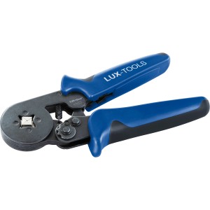LUX Crimpzange Comfort 175 mm, pinza per tagliare, spellare e crimpare cavi.
