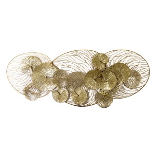 Quadro in metallo oro 124x50x10 cm