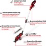 Einhell Power X-Change GE-CG 18/100 Li T-Solo cesoie per erba e arbusti a batteria con manico telescopico.