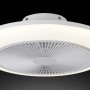 Plafoniera LED bianca t.b.t. con ventilatore integrato.