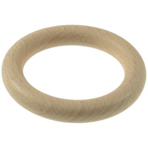 Anello in legno per binari per tende, legno naturale, t.b.t.