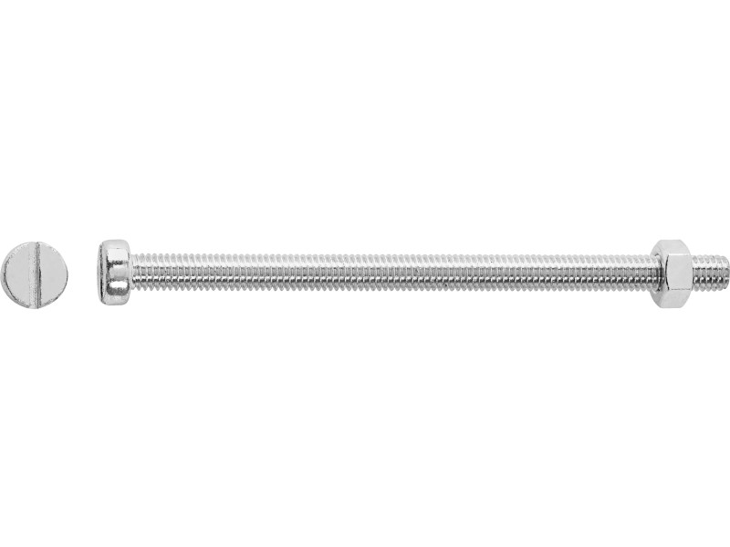 Confezione Da 100 Viti Esagonali In Acciaio Zincato DIN 571 M6 X