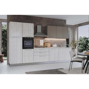 Cucina completa Iris 360 cm dx tortora