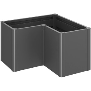 Biohort Belvedere Midi Gr. L100 aiuola rialzata in metallo grigio scuro per giardino.