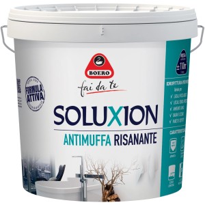 Secchio di pittura antimuffa Boero Soluxion per interni.