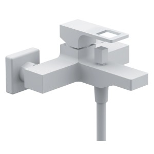 Miscelatore per vasca da bagno moderno bianco per lavabo.