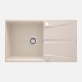 Lavello 1 vasca con gocciolatoio Idrostile Bayamo 500x216 mm beige