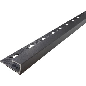 Profilo quadrato Arcansas, alluminio, antracite, profilo per piastrelle 250cm.