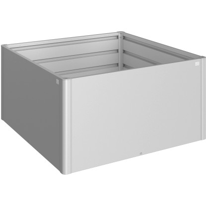 Aiuola rialzata Biohort 1,5x1,5 m Argento metallizzato