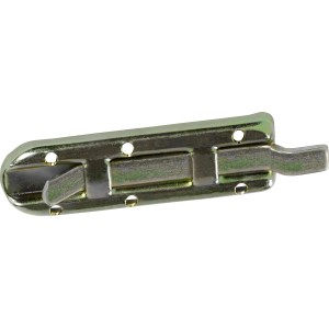 Catenaccio per finestra zincato giallo, 80x26 mm, per la sicurezza delle finestre.