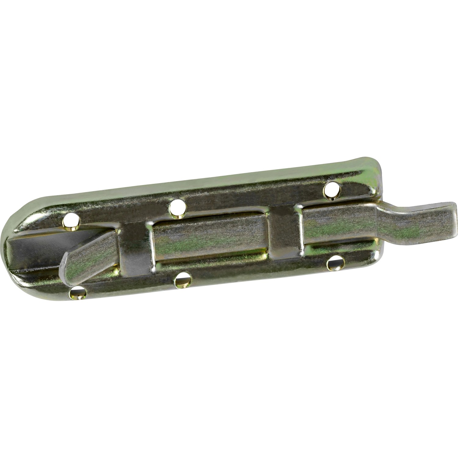 Catenaccio per finestra zincato giallo, 80x26 mm, per la sicurezza delle finestre.