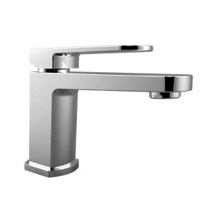 Miscelatore lavabo t.b.t. lucido per bagno e toilette ospiti.
