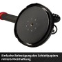Levigatrice per cartongesso a batteria Einhell TP-DW 18/225 Li Solo, dettaglio della testa di levigatura con velcro.