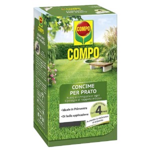 Concime per prato COMPO per un prato verde e sano.