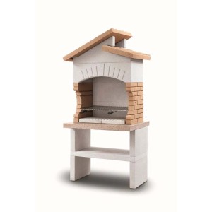 Barbecue a carbonella e grill Palazzetti Cordoba griglia 68x40 cm in cemento
