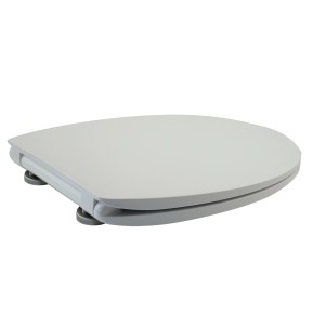 Sedile WC t.b.t. grigio, adatto a qualsiasi WC standard.