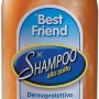 Shampoo per cani Best Friend allo zolfo, flacone arancione con tappo bianco.