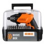 Avvitatore a batteria OBI 3,6V con set di inserti in valigetta