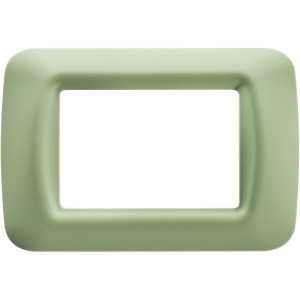 Placca t.b.t. verde per interruttori e prese.