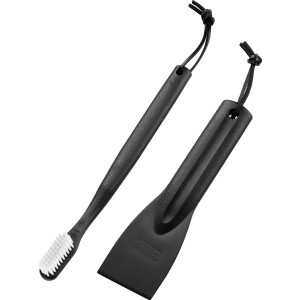 Set pulizia Weber per grill a gas: spatola e spazzola per la pulizia della griglia.
