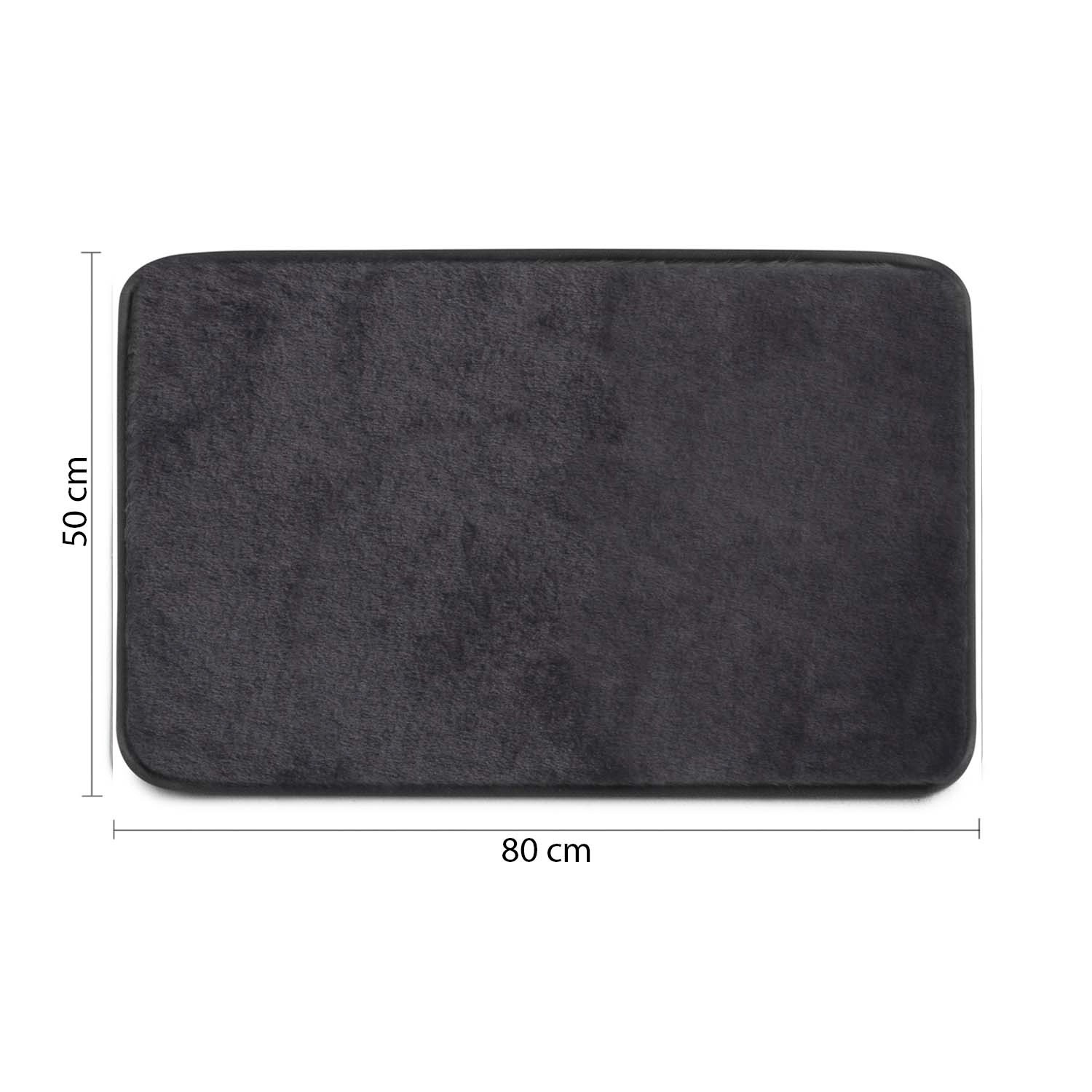 TAPPETO BAGNO 50X80 NERO 138043J su Shop in Casa