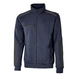 Felpa full zip Upower Snug blu scuro tg XXXL