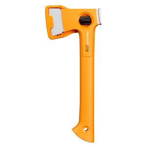 Ascia universale Fiskars X-series X13, 35,5 cm, con manico arancione e protezione lama.