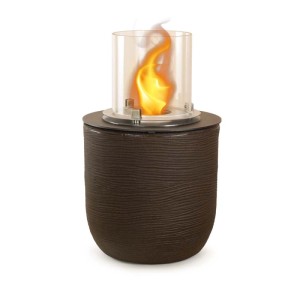 Camino a bioetanolo giardino Divina Fire Raffaello 3,4 kW Ø35xH55 cm marrone