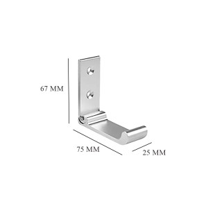 Appendino pieghevole in metallo con dimensioni per organizer armadio.