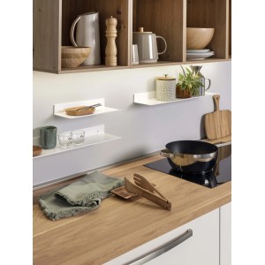 Mensola bagno Alluminia Format 30x13 cm bianco