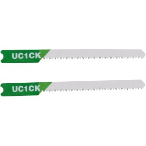 Due lame per seghetto alternativo LUX, coniche per tagli curvi, attacco a U.