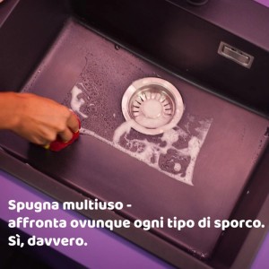 Spugna abrasiva antigraffio profumata mela Punch by Vileda