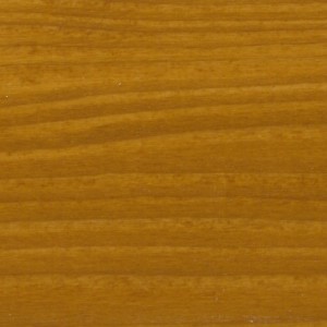 Primo piano di legno trattato con impregnante per legno dorato. Impregnante per legno.