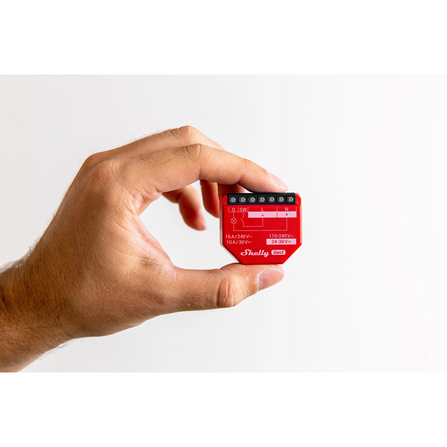 Shelly Pro 1PM – Interruttore Intelligente Su Guida DIN Con Misura Consumi, Wi-Fi, App, Compatibile Alexa