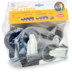 Set 4 ruote Gulliver per trasportini cani.