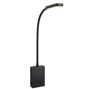 Luce da lettura a LED dimmer touch 200 lm 2W luce calda nero