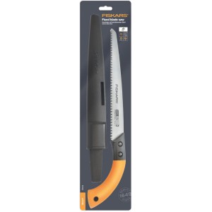 Fiskars SW 84 sega per potatura, manuale e per alberi con fodero, lama fissa.