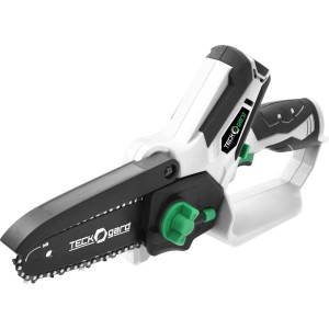 Motosega a batteria t.b.t. per lavori di giardinaggio, bianco/nero.