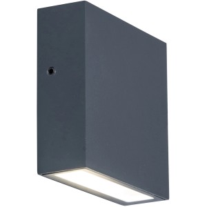Moderna applique da esterno a LED Lutec Gemini XF color antracite, 1 luce.
