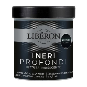 Barattolo di smalto per mobili, colore Nero Verde Opaco di Liberon.