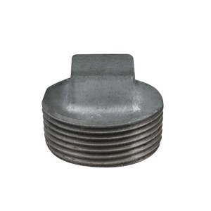 Tappo manicotto HT in metallo, filettatura visibile.
